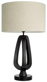 Veioza, Lampa de masa design LUX, Aluminiu, Tesatura, Madrona