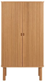 Dulap în culoare naturală cu aspect de lemn de stejar cu ușă glisantă 80x145 cm Langley – Actona