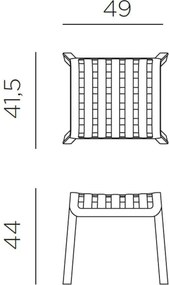 Taburet de Exterior, Nardi - Poggio, Multiple Culori - Tortora