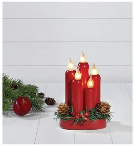 Decorațiune luminoasă roșie cu model de Crăciun Hanna – Markslöjd