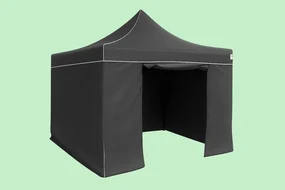 Perete lateral 3m cu ușă, Negru