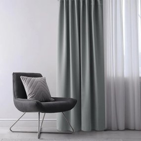 Draperie groasă blackout RESTILO argint 140 x 245 cm set 2 buc