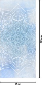 Fototapet pentru ușă - Mandala de iarnă (95x205cm)