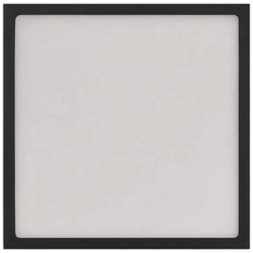 Plafonieră LED/21W/230V 3000/3500/4000K 22,5x22,5 cm neagră