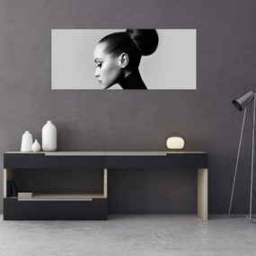 Tablou - Profilui femeii frumoase (120x50 cm)
