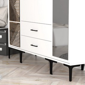 Dulap de haine Kiara PTR (Alb). 1088515