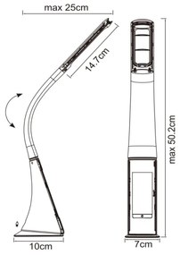 GLOBO 58333 - Lampă de birou LED SOPHIE dimabilă 1xLED/6,5W/230V