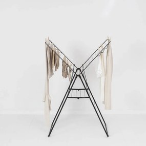 Brabantia Hangon Uscător de rufe 1004165, 20 m, 6 umerașe, Reglabil, Încuietoare pentru copii, Negru/mat