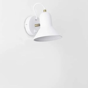 Aplica spot de perete ASTAMA 1xE27/40W/230V alb/alamă