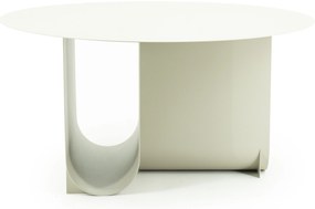 Masuta de cafea din metal Otus alba 70x70x35 cm