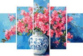 Tablou - Vază cu flori roz (150x105 cm)