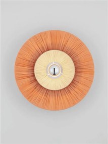 Aplica de perete cu design texturat Nora caramiziu/ natur