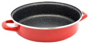 Cratita pentru plita si cuptor Rosberg R51222A28, 28 cm, Inductie, Rosu