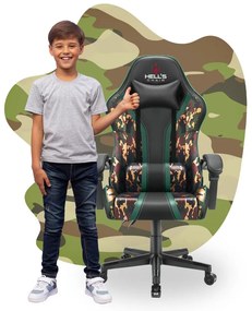 Scaun gaming pentru copii HC - 1005 HERO Army