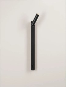 Aplica cu Spot LED directionabil moderna TONDO negru, NVL-9540274
