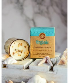 Organic Frankincense &amp; Myrrh 200 g în sticlăcu folie de aur