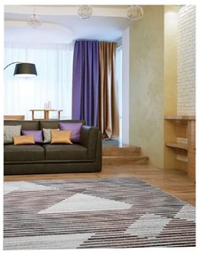 Covor Phoenix model linii gri-bej 5005-744 Selectează mărime: 120 X 170