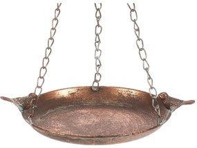Adăpătoare metalică suspendată Romance,  26 x 20 x5 cm, culoare cupru