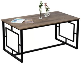 Masă sufragerie Allien (pentru 6 persoane) (nuc + negru). 1101354