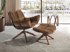 Fotoliu pivotant modern ultra confortabil Brown