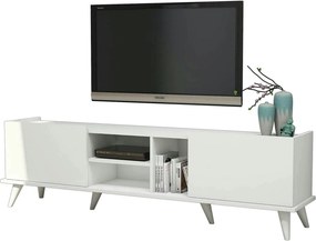 Comoda TV ELEGANTE 1320, alb, PAL melaminat, 180x34x52 cm