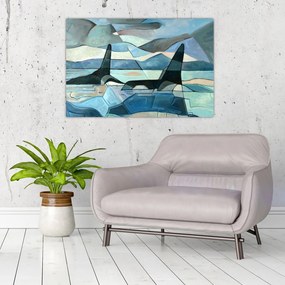 Tablou - Balene (90x60 cm)