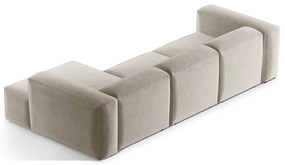 Colțar bej (cu colț pe partea dreaptă/cu șezlong) Bergamo – Cosmopolitan Design