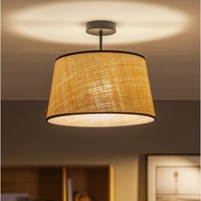 Brilagi - Lustră LED aplicată CERIA 1xE27/60W/230V Ø 35 cm negru/bej