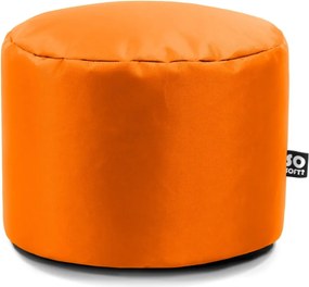 Fotoliu puf pentru copii portocaliu cu tapițerie din imitație de piele Dot M – So Soft?