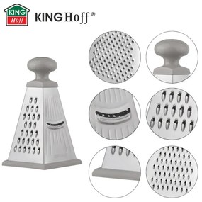 Razatoare Kinghoff KH-1988, 4 suprafete, Fund din silicon, Inox