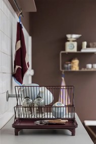 Scurgător de vase burgundy cu două nivele 42x29 cm Dry-It – Mette Ditmer Denmark