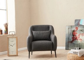 Fotoliu Venus, Poliester / Linen, Antracit