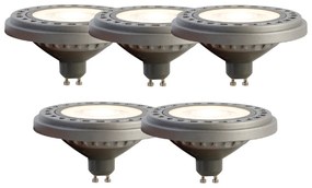 Set de 5 becuri LED GU10 AR111 8W 750 lm 3000K