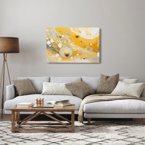 Tablou - fundal abstract cu decor de aur (90x60 cm)