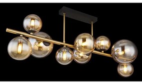 Lustră LED pe tijă RIHA 9xG9/3W/230V alamă Globo 56135-9D