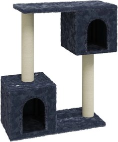 vidaXL Ansamblu pisici cu stâlpi din funie de sisal, gri închis, 60 cm