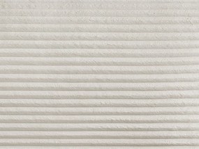 Colțar crem extensibil cu tapițerie din catifea reiată (cu colț pe partea dreaptă) Lucien – Bobochic Paris