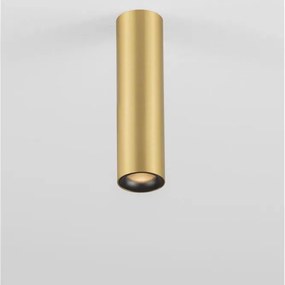 Spot aplicat LED design tehnic LUISA auriu mat, H-15cm