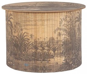 Masuta de cafea finisaj natural din Bambus, ∅ 58 cm, Fujiko Bizzotto