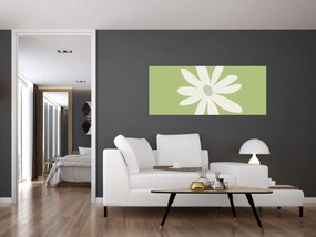 Tablou - Hippies, flori verzi N⁰2 (120x50 cm)