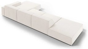 Coltar dreapta 5 locuri, Jodie, Micadoni Home, BL, fara cotiera, 341x166x70 cm, poliester, bej deschis