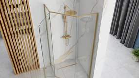 Cabina de dus DIAMOND 100x100 cm BRUSH GOLD