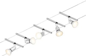 Paulmann 94442 - Set 5x GU5,3/10W spot SALT 230V crom mat satinat