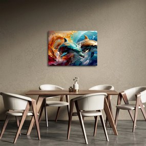 Tablou - Pictură de delfin (70x50 cm)