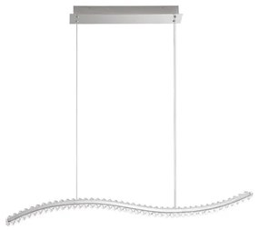 Lustra LED suspendata, cristal design elegant AURELIA crom