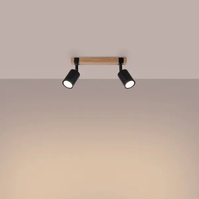 Spot Sollux SL.1344 FAGER 2xGU10/10W/230V negru