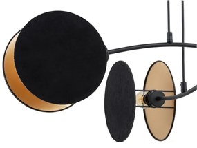 Lustră pe cablu MOTIF 4xE27/15W/230V negru