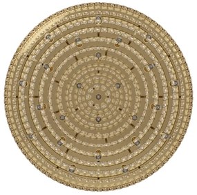 Plafonieră VALPARAISO 25xE14/40W/230V aurie Eglo 39461