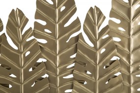 Decoratiune frunze exotice aurii din metal, 47x10x57,5 cm, Long Leaf Mauro Ferretti