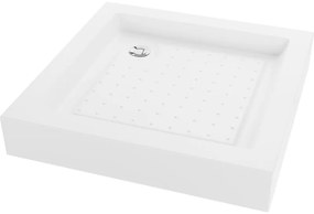 Mexen Rio cadă pentru duș pătrată 70 x 70 cm, Albă - 45107070